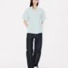 Loose Kimono Shirt in Stone Bleach Chambray