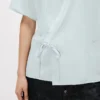 Loose Kimono Shirt in Stone Bleach Chambray