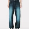 Low-Waist Boyfriend Jeans in Japanese Denim