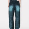 Low-Waist Boyfriend Jeans in Japanese Denim