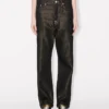 Low-Waist Boyfriend Jeans in Lurex Japanese Denim