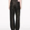 Low-Waist Boyfriend Jeans in Lurex Japanese Denim