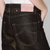 Low-Waist Boyfriend Jeans in Lurex Japanese Denim