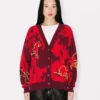 Lunar New Year’ Cardigan in Mixed Cotton and Wool