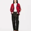 Lunar New Year’ Cardigan in Mixed Cotton and Wool