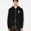 Lunar New Year’ Embroidered Zip up Hoodie in Cotton