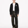 Lunar New Year’ Embroidered Zip up Hoodie in Cotton