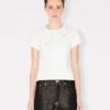 Multi ‘Boke Flower’ Embroidered T-Shirt in Cotton