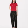 Multi ‘Boke Flower’ Embroidered T-Shirt in Cotton