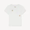 Multi ‘Boke Flower’ Embroidered T-Shirt in Cotton