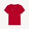 Multi ‘Boke Flower’ Embroidered T-Shirt in Cotton