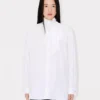 Oversized Bow Shirt in Cotton