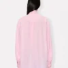 Oversized Bow Shirt in Mixed Silk