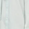 Oversized Bow Shirt in Stone Bleach Chambray