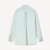 Oversized Bow Shirt in Stone Bleach Chambray
