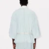 Oversized Kimono Shirt in Stone Bleach Chambray