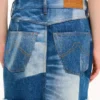 Patchwork Short Skirt in Japanese Denim