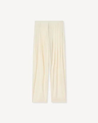 Pleated Pants in Virgin Wool