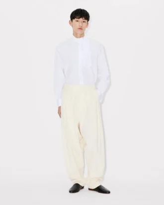 Pleated Pants in Virgin Wool