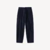 Pleated Pants in Virgin Wool Silk