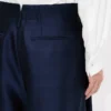 Pleated Pants in Virgin Wool Silk
