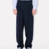 Pleated Tailored Pants in Virgin Wool