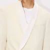 Shawl Lapel Double Breasted Jacket in Virgin Wool