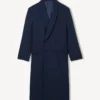 Shawl Lapel Tailored Coat in Virgin Wool