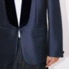 Shawl Lapel Tailored Jacket in Virgin Wool Slik