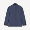 Shawl Lapel Tailored Jacket in Virgin Wool Slik