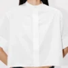 Short Sleeves Shirt in Poplin Cotton