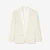Single Breasted Kimono Blazer in Virgin Wool