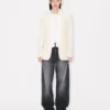 Single Breasted Kimono Blazer in Virgin Wool