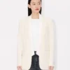 Single Breasted Kimono Blazer in Virgin Wool