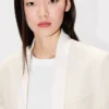Single Breasted Kimono Blazer in Virgin Wool
