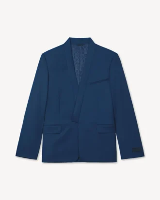 Single Breasted Kimono Tailored Jacket in Viring Wool