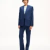 Single Breasted Kimono Tailored Jacket in Viring Wool