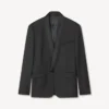 Single Breasted Tailored Kimono Blazer in Virgin Wool