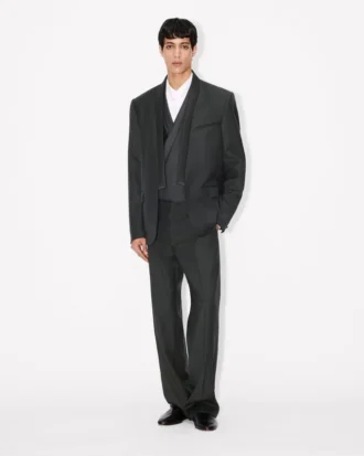 Straight Tailored Pants in Virgin Wool