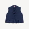 Sleeveless Top in Cotton Poplin
