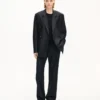 Straight Pants in Virgin Wool