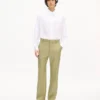 Straight Tailored Pants in Virgin Wool