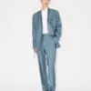 Straight Tailored Pants in Virgin Wool