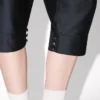 Tailored Cropped Pleated Pants in Virgin Wool and Silk