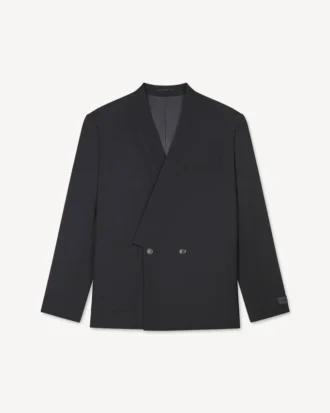 Tailored Kimono Jacket in Virgin Wool