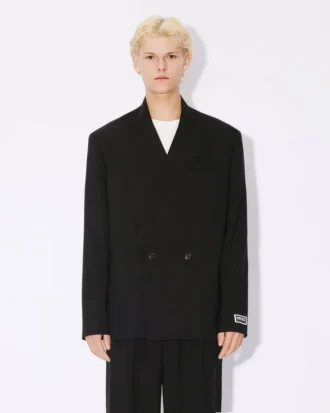 Tailored Kimono Jacket in Virgin Wool