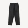 Tailored Plaited Pants in Virgin Wool and Silk
