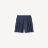 Tailored Short in Virgin Wool and Silk