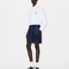 Tailored Short in Virgin Wool and Silk