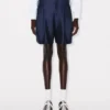Tailored Short in Virgin Wool and Silk